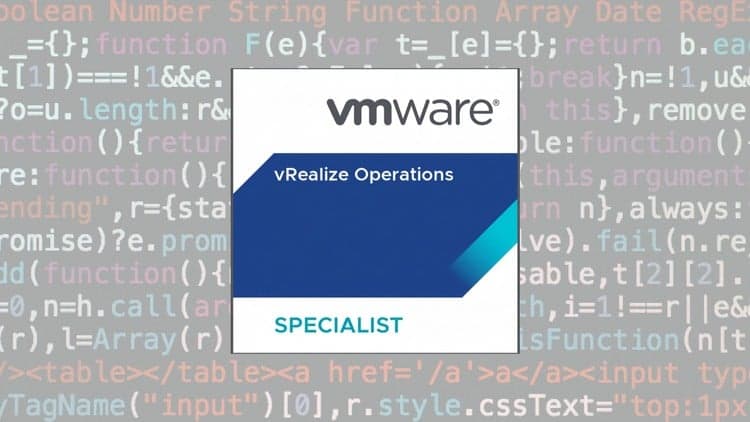 VMware vRealize Operations Specialist Exams