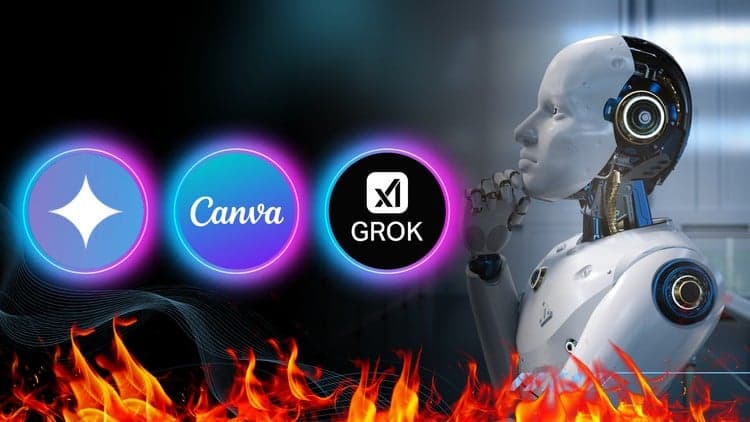 Learn Graphic Design Using AI Canva Gemini and Grok Imagine