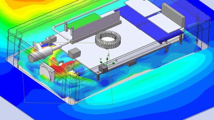 Hybrid Electronics Enclosure Design with Thermal Simulations