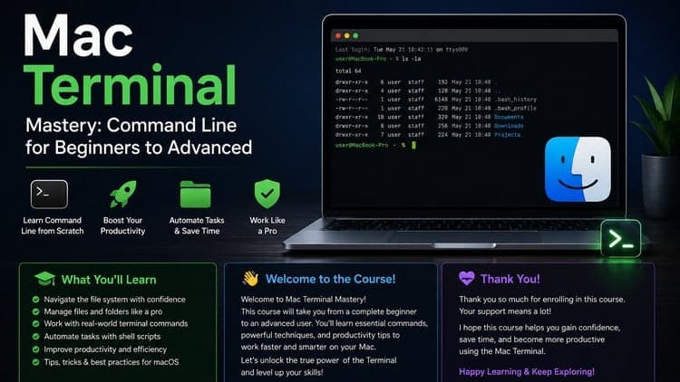 Mac Terminal Mastery: Command Line for Beginners to Advanced
