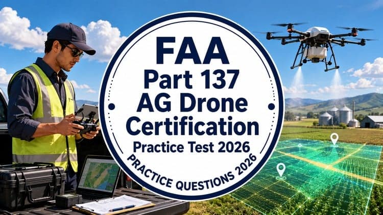 FAA Part 137 AG Drone Certification Practice Test 2026